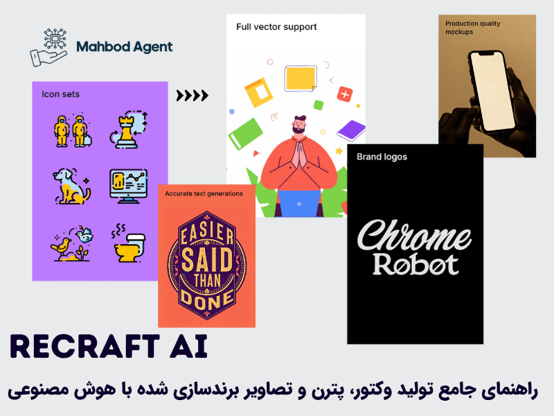 Recraft AI: راهنمای جامع تولید وکتور، پترن و تصاویر برندسازی شده با هوش مصنوعی